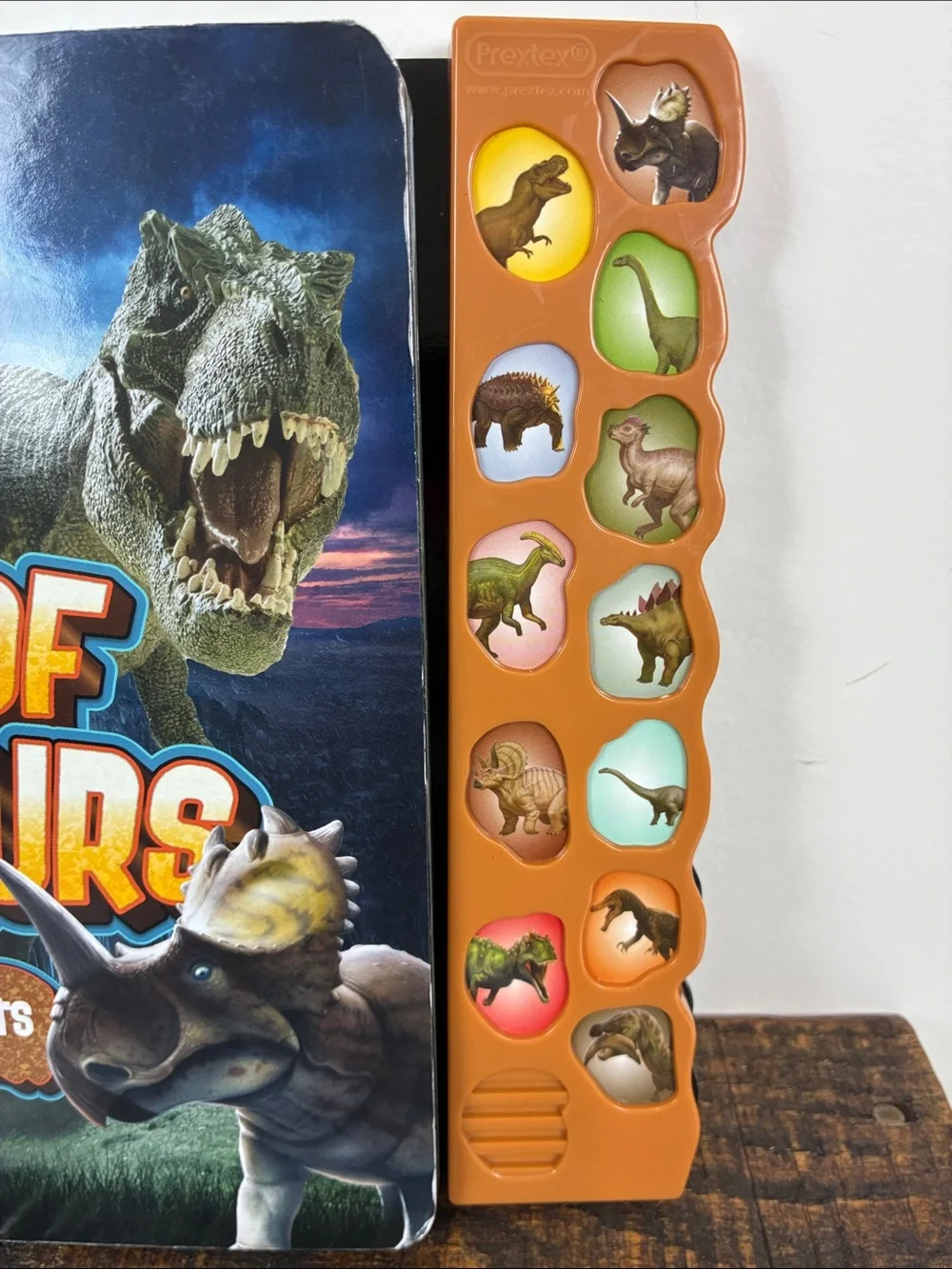 Book of Dinosaurs Prextex Sound Panel Kids Book Habits Hardback Educational